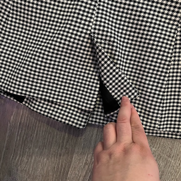 Zara DOUBLE BREASTED HOUNDSTOOTH BLAZER - Picture 9 of 10